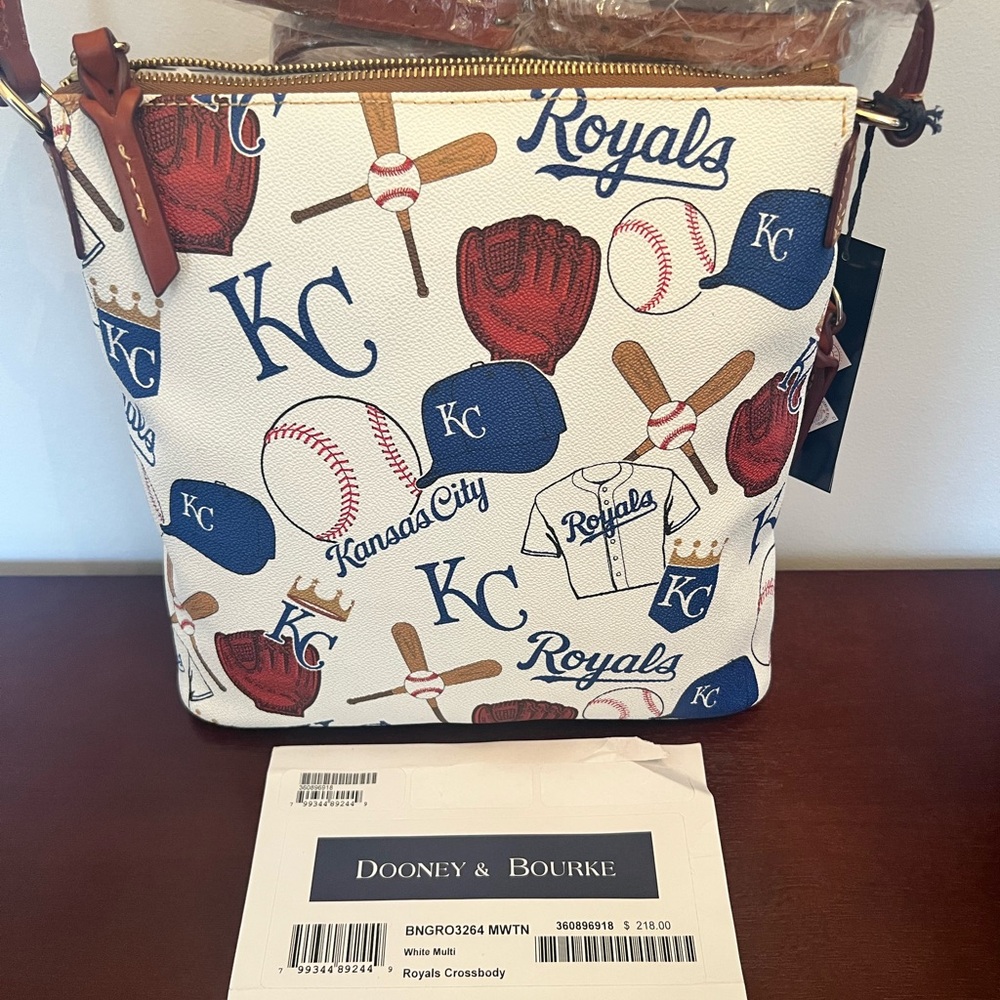 Dooney & Bourke Royals Themed Crossbody Bag - White and Blue